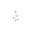 Ideal Lux Pendel EQUINOXE SP1 G4 IP20, messing