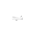 Ideal Lux Væglampe ZIG ZAG 530 IP20, messing