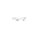 Ideal Lux 3-faset lampe DISPLAY UGR 1595 IP20, hvid