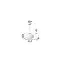 Pendant luminaire PLISSEE, Ø 45cm, E27, blown edged glass, chrome