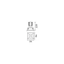 Ideal Lux Indbygnings loftlampe GAME TRIM SQUARE 84MM firkantet, stiv, UGR < 19, omskiftelig IP40/IP20, sort 