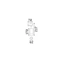 Ideal Lux 3-faset spot EOS 15W ON-OFF cylindrisk, justerbar, on/off IP20, hvid mat 