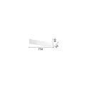Ideal Lux Væglampe ZIG ZAG 750 IP20, messing