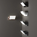 Ideal Lux Udendørs wall luminaire SWIPE AP vipbar, med diffuser IP54, antracit 