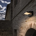 Ideal Lux Udendørs wall luminaire SWIPE AP vipbar, med diffuser IP54, sort 