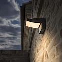 Ideal Lux Udendørs wall luminaire SWIPE AP vipbar, med diffuser IP54, sort 