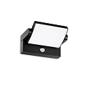 Udendørs wall luminaire SWIPE AP PIR med sensor, vipbar, med diffuser IP54, sort 