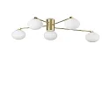 Loftlampe HERMES PL5 5-flammer G9 IP20, messing