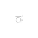 Ideal Lux Loftlampe FLY SLIM PL LED LED IP40, pulverlakeret, hvid