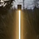 Ideal Lux Standerlampe JEDI PT LED 160.5CM firkantet, omskiftelig IP65, sort mat 