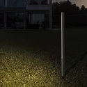 Ideal Lux Standerlampe JEDI PT LED 160.5CM firkantet, omskiftelig IP65, sort mat 