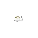 Ideal Lux ceiling luminaire NINFEA PL3 3 flames GX53 IP20, brass