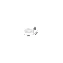 Loftlampe ZIGGY PL D45 LED LED IP20, hvid