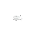 ceiling luminaire ZIGGY PL D60 LED LED IP20, white