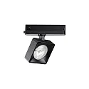 3-phase spot POV TRACK LED square, with adapter LED IP20, black