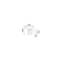 3-phase spot POV TRACK LED square, with adapter LED IP20, black