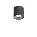 overflade downlight NITRO D04 ROUND rund, stiv, med linseoptik, on/off IP20, sort mat dæmpbar