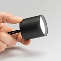 Ideal Lux overflade downlight NITRO D04 ROUND rund, stiv, med linseoptik, on/off IP20, sort mat dæmpbar