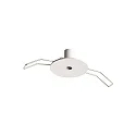indbygningsroset ROUND RECESSED 1-fold, rund, hvid mat