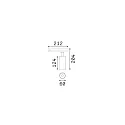 Ideal Lux 3-faset spot FOX 15W MEDIUM / DALI 930 DALI styrbar, justerbar IP20, sort mat 