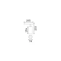 Ideal Lux 3-faset spot FOX 25W BIG / 1-10V 930 dæmpbar, justerbar IP20, hvid mat 