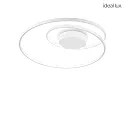 Loftlampe OZ PL DALI/PUSH rund, DALI styrbar IP20, hvid mat dæmpbar