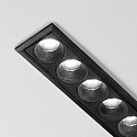 Ideal Lux recessed downlight LIKA FI SLIM  D24 12 flames, UGR < 19, slim, on/off, with trim IP20, black matt 
