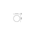 Ideal Lux Loftlampe FLY PL LED LED IP40, pulverlakeret, sort