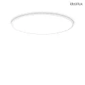 Loftlampe FLY SLIM PL LED LED IP40, pulverlakeret, hvid