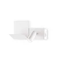 Væglampe KOMODO-2 AP LED højre, med USB-opladningsfunktion, med hylde LED IP20, hvid