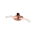 indbygningsroset ROUND RECESSED 1-fold, rund, kobber, bruneret