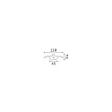 Ideal Lux indbygningsroset ROUND RECESSED 1-fold, rund, kobber, bruneret