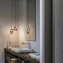 Ideal Lux pendant luminaire EMPIRE conical G9 IP20, smoky colour dimmable