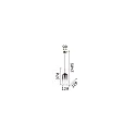Ideal Lux Pendel EMPIRE cylindrisk G9 IP20, røgfarver dæmpbar