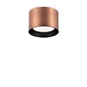 Loftlampe SPIKE PL1 ROUND GX53 down, rund, stiv GX53 IP20, kobber, bruneret 