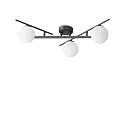 ceiling luminaire ATLAS 3 flames G9 IP20, black dimmable