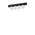 Loftlampe PING PONG IP20, sort 