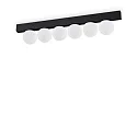 Loftlampe PING PONG IP20, sort 