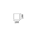 Ideal Lux Udendørs wall luminaire ATOM UP/DOWN 10CM up / down, Kubusform, justerbar IP54, kaffebrun 