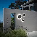 Ideal Lux outdoor wall luminaire PUNTO AP D30 round, indirect, switchable IP54, anthracite, mat 