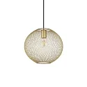 pendant luminaire NET 2 E27 IP20, gold dimmable