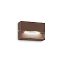 Udendørs wall luminaire DEDRA IP65, kaffebrun 