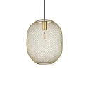 pendant luminaire NET 1 E27 IP20, gold dimmable