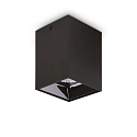overflade downlight NITRO D10 SQUARE firkantet, stiv, med linseoptik, on/off IP20, sort mat 