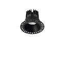 Indbygnings loftlampe GAME TRIMLESS ROUND 100MM rund, stiv, skylle, UGR < 19, omskiftelig IP40/IP20, sort 