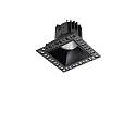 Indbygnings loftlampe GAME TRIMLESS SQUARE firkantet, stiv, skylle, UGR < 19, omskiftelig IP40/IP20, sort 
