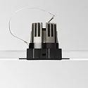 Ideal Lux Indbygnings loftlampe GAME TRIMLESS SQUARE firkantet, stiv, skylle, UGR < 19, omskiftelig IP40/IP20, sort 