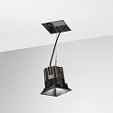 Ideal Lux Indbygnings loftlampe GAME TRIMLESS SQUARE firkantet, stiv, skylle, UGR < 19, omskiftelig IP40/IP20, sort 