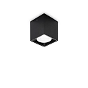overflade downlight NITRO D04 SQUARE firkantet, stiv, med linseoptik, on/off IP20, sort mat dæmpbar