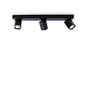 ceiling luminaire RUDY 3 flames GU10 IP20, black dimmable